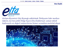 Tablet Screenshot of eltaelektronik.com